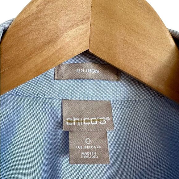 Chico’s Button-down Shirt Blue Size Small - Picture 5 of 7
